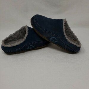 Sorel Youth FALCON RIDGE Slipper US 1 EUR 32  Fuzzy Fleece Lining NY1801-490 Blu